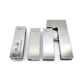 stainless steel bottom frame door Patch Fitting
