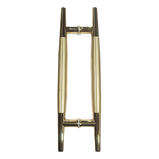 Stainless Steel Luxury Gold Push And Pull Glass Door Handle