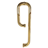 Golden Polish D Shape Stainless Steel Shower Door Handle