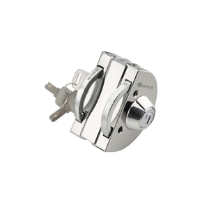 Commercial No Drill Double Side Exterior Glass Door Lock