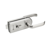 Office Door Satin Finish Zinc Alloy Sliding Handle Glass Door Lock