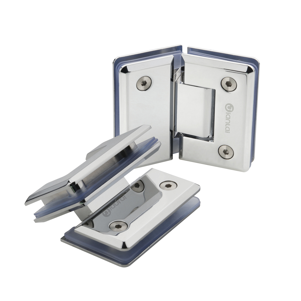 glass soft close 90 degree Shower Hinge bottom