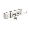 Commercial Brushed Stainless Steel Center Glass Door Lock