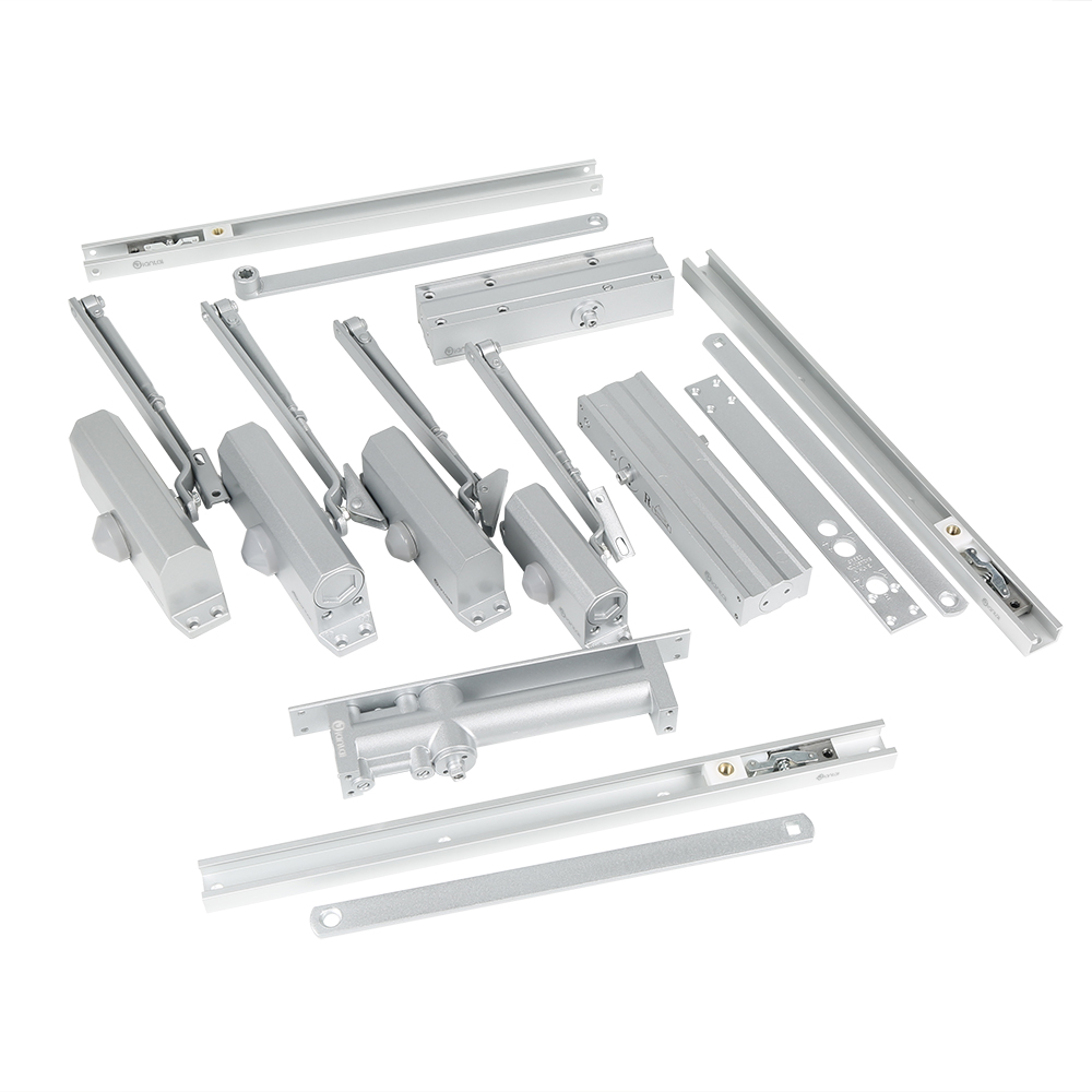 Aluminium 45kg Adjustable Speed Back Check Door Closer