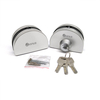 Commercial No Drill Double Side Exterior Glass Door Lock