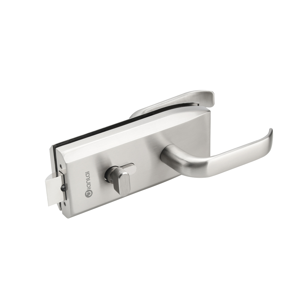 Office Stainless Steel Double Side Level Handle Glass Door Lock