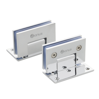 zinc alloy pivot full length Shower Hinge wall mount