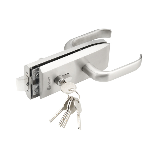 Popular Office Frameless Glass Sliding Door Handle Lock