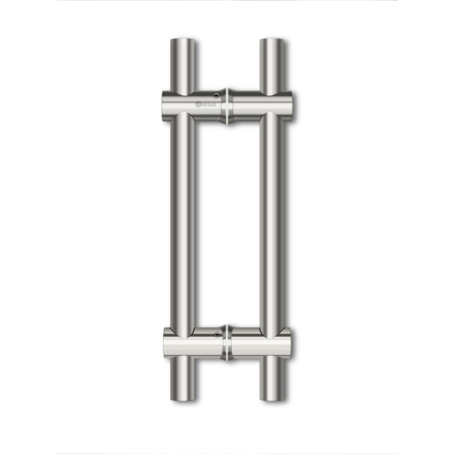 Front Door Stainless Steel H Shape Adjustable Glass Door Handle