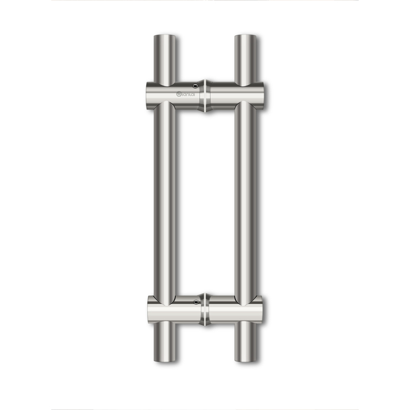 Front Door Stainless Steel H Shape Adjustable Glass Door Handle