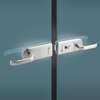 zinc alloy fingerprint office Glass Door Lock