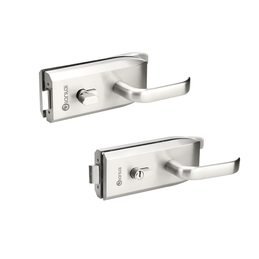 Good Quality Zinc Alloy Square Shape Level Handle Glass Door Lock