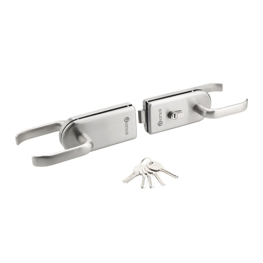 Door And Window Accessories Well Polished Stainless Steel Double Glass Door Lock