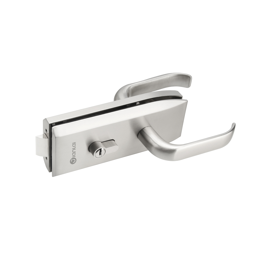 Office Stainless Steel Double Side Level Handle Glass Door Lock
