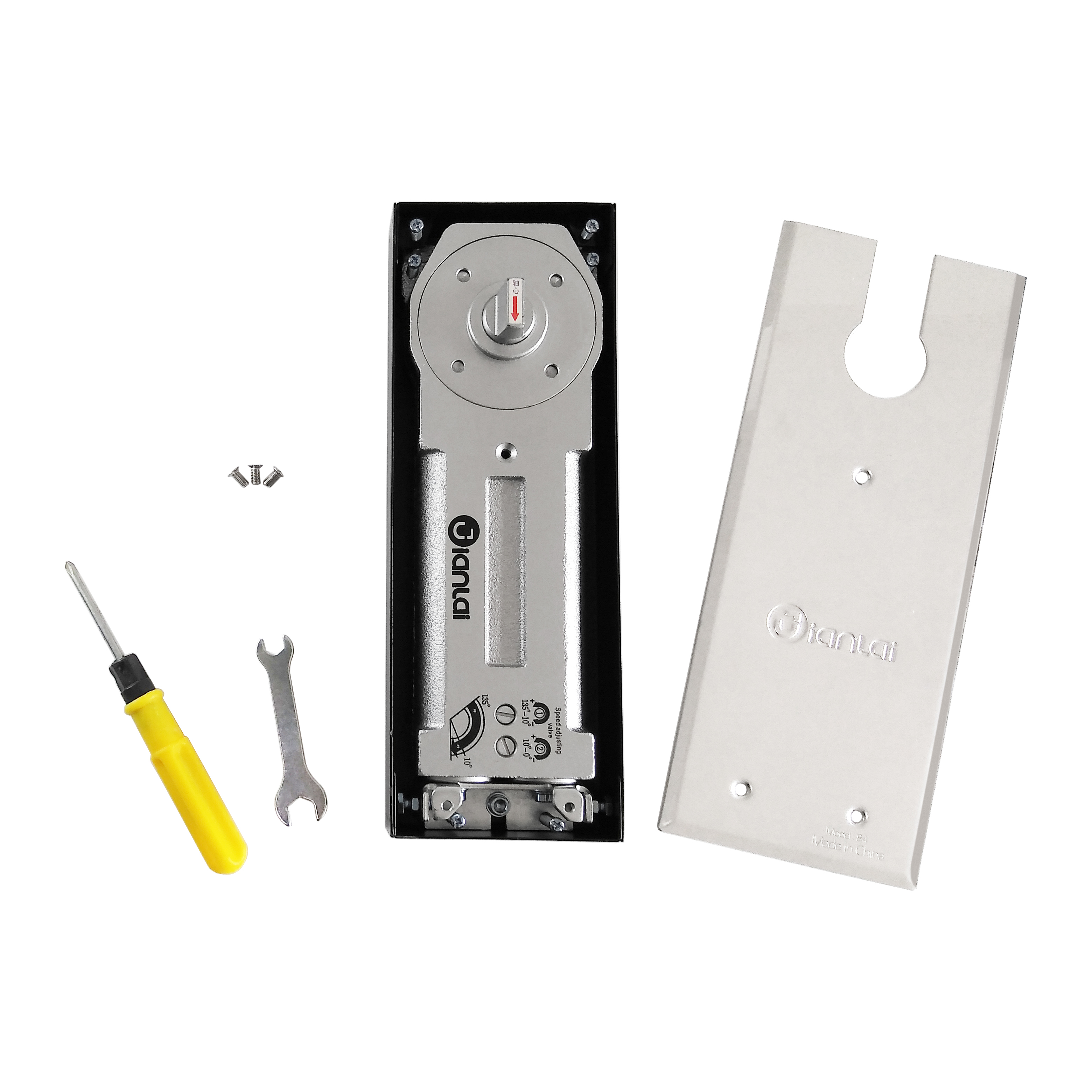 120kg Hydraulic Double Cylinder Floor Hinge Door Closer Floor Spring for Glass Door