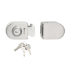 Brass Key Stainless Steel Entrance Gate Glass Door Hook Lock