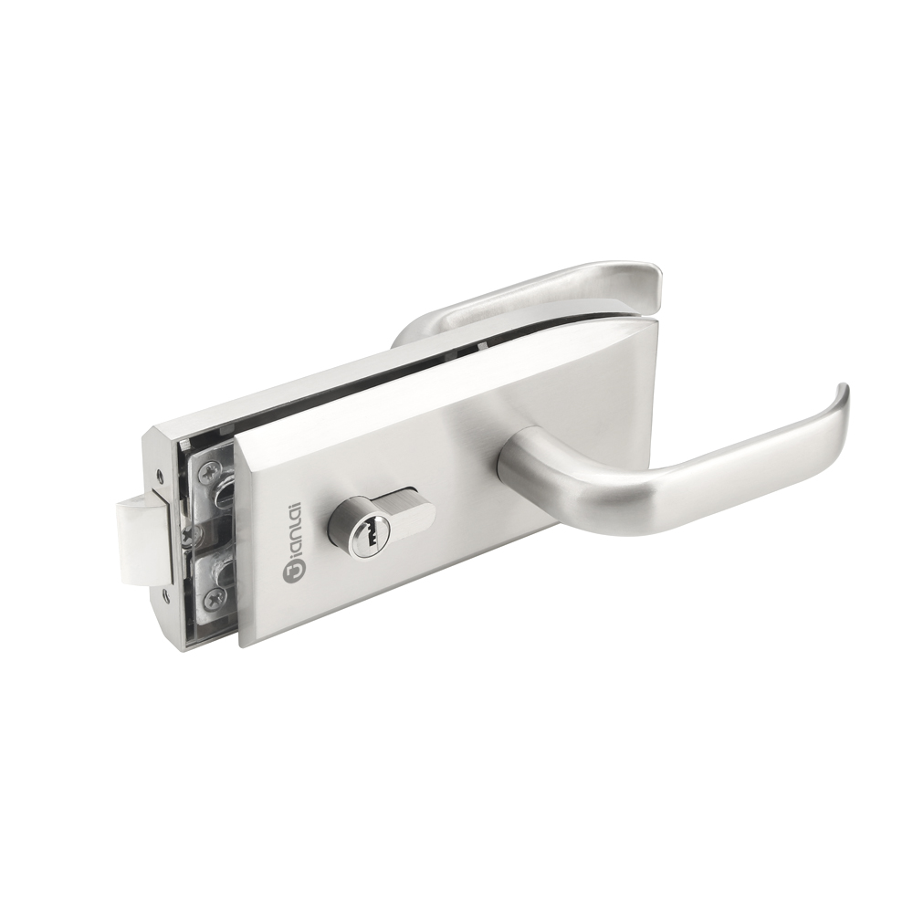 Popular Office Frameless Glass Sliding Door Handle Lock